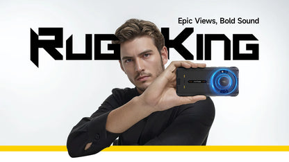 【Estreno mundial】Ulefone RugKing 4G Teléfono resistente Android 15 Hasta 16GB+256GB Smartphone resistente al agua 9600mAh NFC Versión global