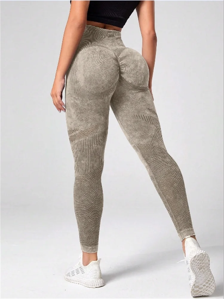 Leggings para mujer, pantalones de yoga para fitness, mallas deportivas sin costuras, pantalones de gimnasio con efecto push-up, pantalones de entrenamiento de cintura alta elásticos.