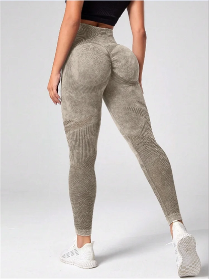 Leggings para mujer, pantalones de yoga para fitness, mallas deportivas sin costuras, pantalones de gimnasio con efecto push-up, pantalones de entrenamiento de cintura alta elásticos.