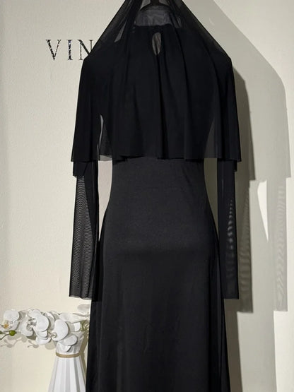 Sexy Anime Nun Cosplay Costume Women Fancy Dress Uniform Halloween Party Adult Madonna Dress Black Fancy Robe Headdress Set 2025