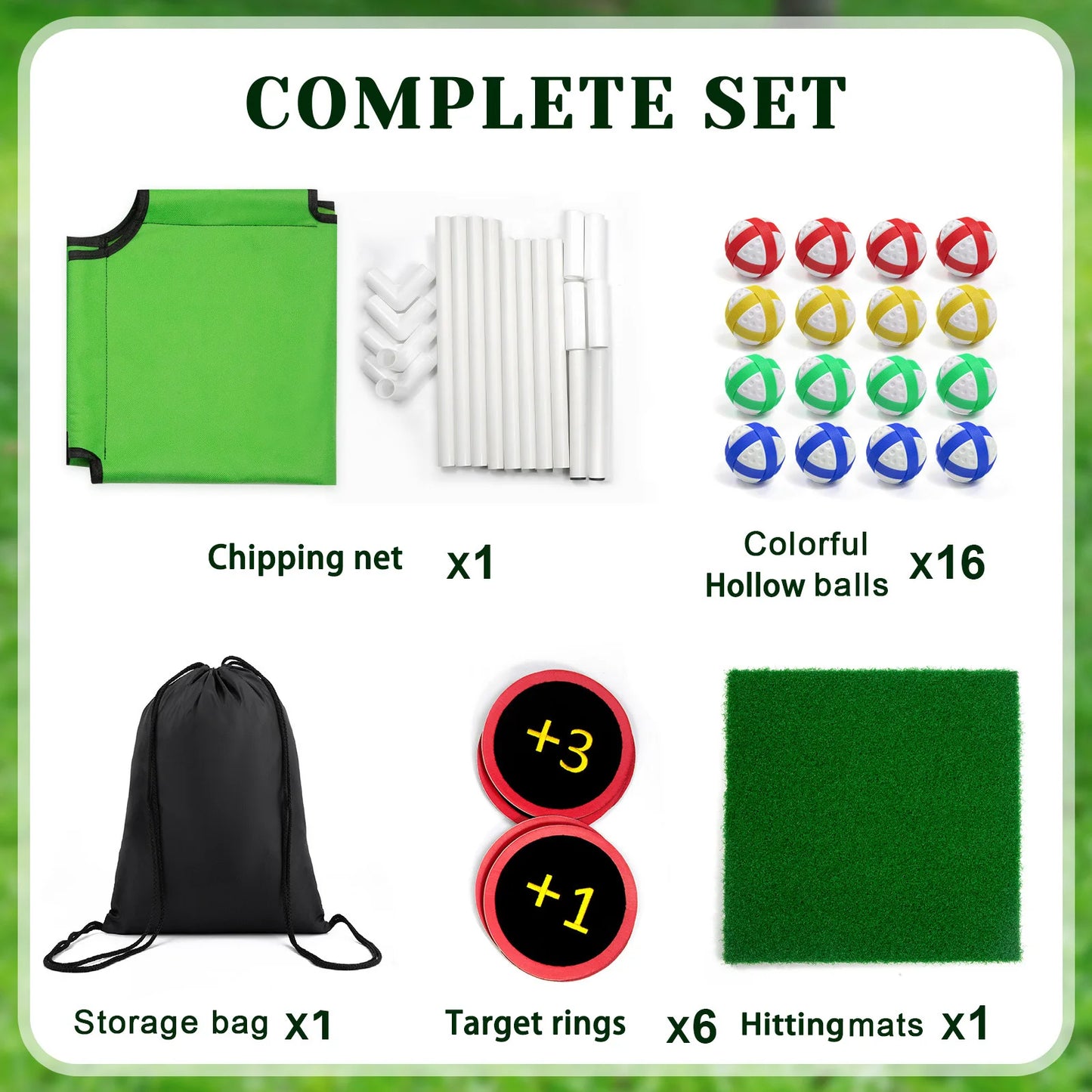 Red de golf para chipping, divertidos juegos de jardín, juegos de patio para jóvenes adultos, padres y golfistas, fácil de montar, juegos de golf casuales para el hogar.