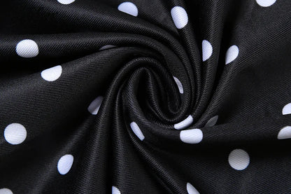 Vestido Nibber de verano, estilo moderno, con escote barco, estampado de lunares, tirantes finos, corte ajustado, elegante, estilo maxi, ideal para salir de fiesta.