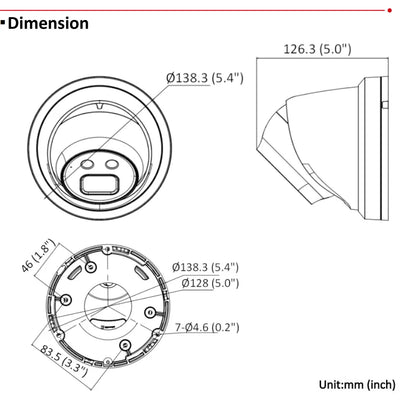Kit de sistema de videovigilancia Hikvision: cámara IP IR de 8 MP DS-2CD2386G2-IU, NVR 4K PoE de 8 canales DS-7608NI-Q1/8P, sistema de videovigilancia IP67 H.265+.