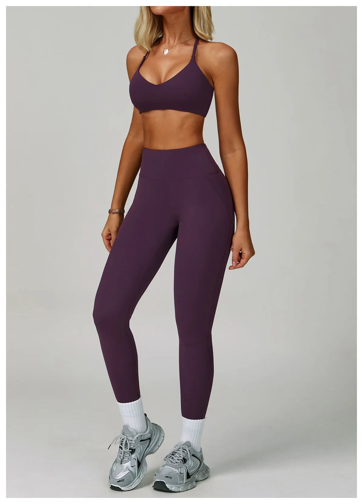 2 Piece Set Women's Tracksuit Fitness Clothes Yoga Sets Sportswear Workout Bra High Waist Leggings Set Gym Clothing Sports Suits