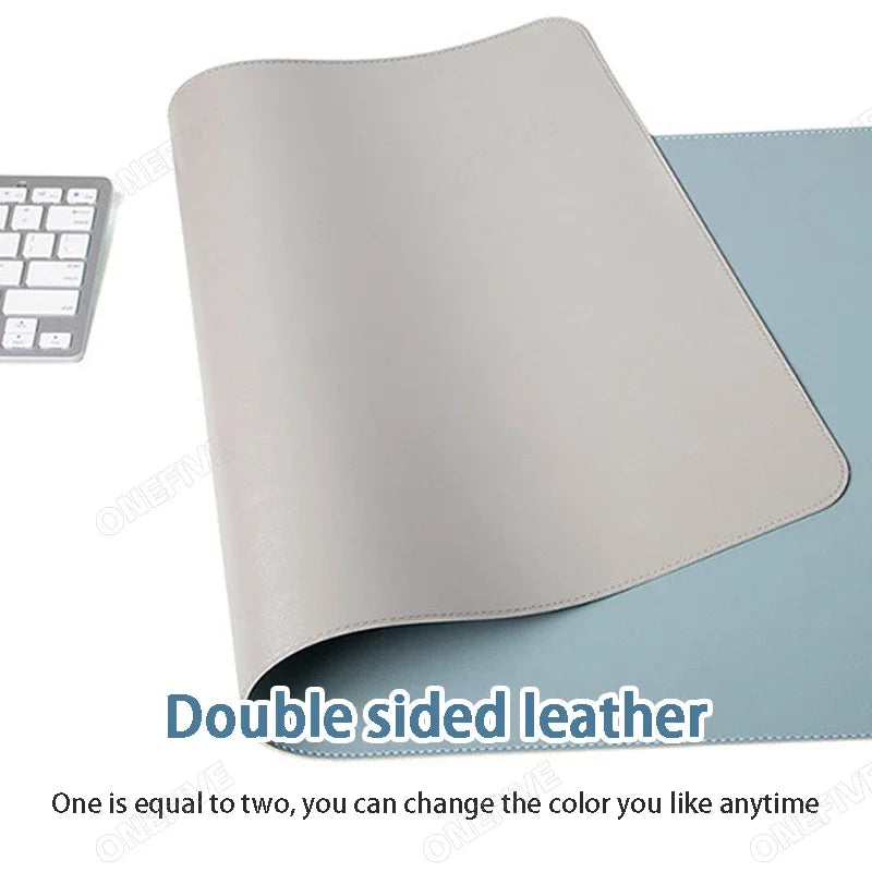 Alfombrilla de ratón de gran tamaño para escritorio de oficina, protector de piel sintética, impermeable, para teclado de escritorio, para juegos, accesorios para PC