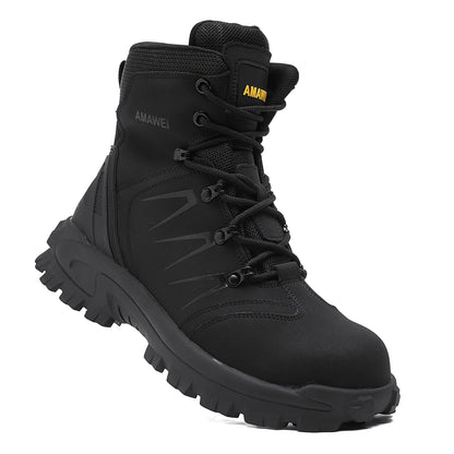Zapatos de seguridad para el trabajo para hombres, zapatillas ligeras de trabajo protectoras, zapatos ligeros, zapatos transpirables, zapatos de trabajo antiperforación.
