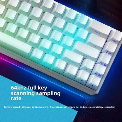 Teclado mecánico para juegos con eje magnético Mars 68 PRO, 0 zonas muertas, conectar y desconectar, luz RGB, cableado, inalámbrico, seleccionable