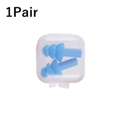 Tapones de silicona suaves con reducción de ruido y protección auditiva, reutilizables, con cordón de goma, para dormir, nadar, roncar y practicar deportes.
