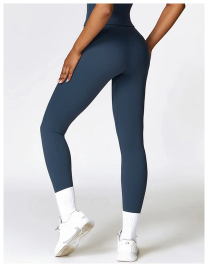 2PCS Seamless Yoga Set Women Workout Set Sportswear Gym Clothing Fitness Long Sleeve Crop Top High Waist Leggings Sports Suits