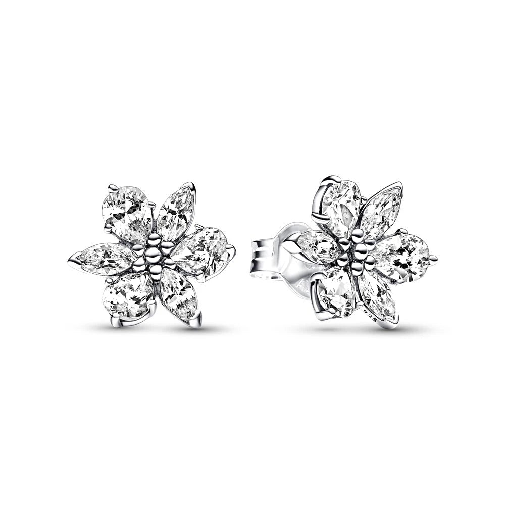 Pendientes de plata 925 con forma de corazón infinito y lazo brillante, originales, para mujer, regalo, joyería fina, 2025