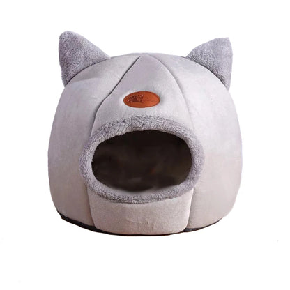 Nueva cama para gatos de invierno, cómoda y profunda para dormir, pequeña colchoneta, cesta para perros pequeños, productos para mascotas, tienda de campaña, acogedora cueva nido para interiores, cama para gatos