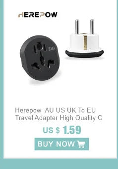 Adaptador de enchufe Herepow serie 118, enchufe de pared estándar americano con doble puerto USB, para electrodomésticos inteligentes, tipo C, carga rápida de 3,1 A.