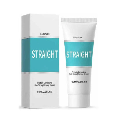 Crema de queratina para alisar el cabello (60 ml), tratamiento profesional para cabello dañado, alisado más rápido, cuidado del cabello rizado, crema correctora con proteínas.