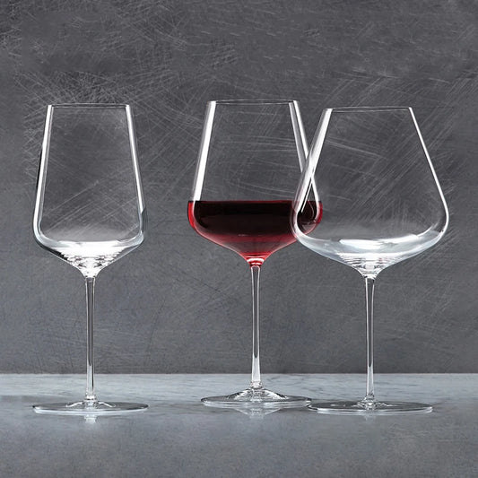 Copa de vino de cristal para banquetes de lujo estilo Zalto de JINYOUJIA, hecha a mano, extremadamente fina, artesanía magistral, copa clásica perfecta e impecable