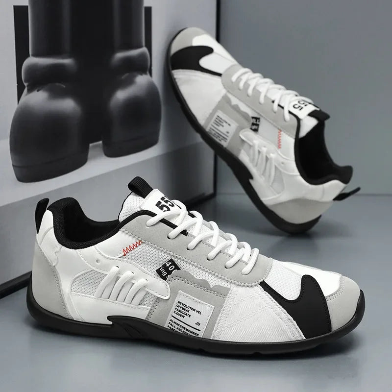 Zapatos casuales de caña baja para hombre, transpirables, estilo retro deportivo, de verano, nuevos y modernos, con suela de goma cómoda.