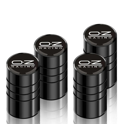 4 pegatinas universales para coche, tapas de válvula de neumático de rueda de metal, accesorios para bicicleta, funda para el logotipo de OZ Racing.