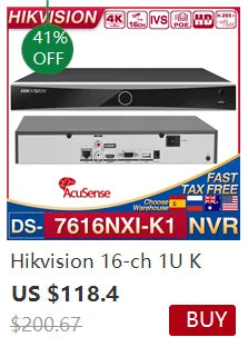 Cámara IP Hikvision ColorVu Smart Hybrid Light DS-2CD1383G2-LIU 4K 8MP con doble luz blanca y micrófono integrado.