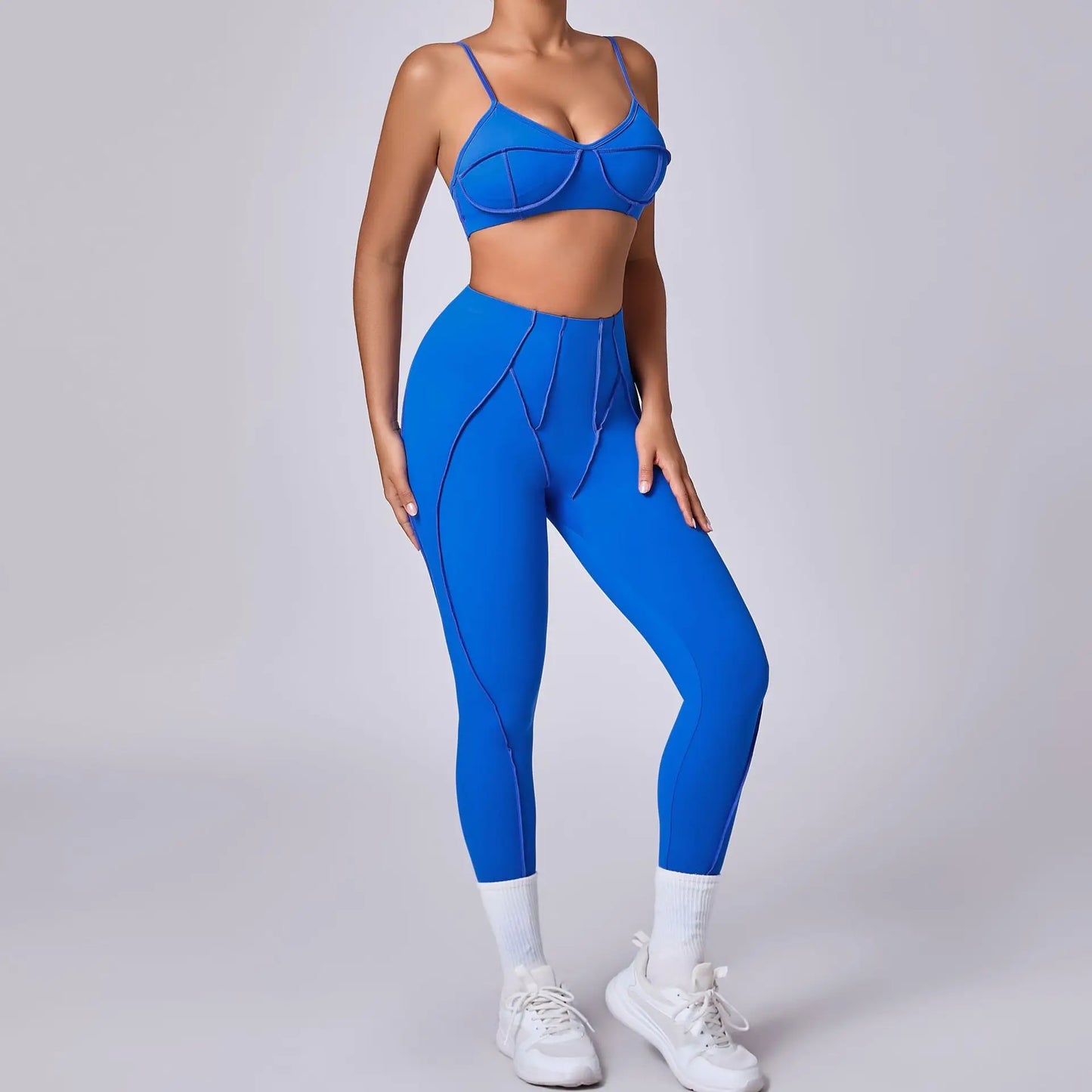 2025 New Yoga Set  2Pcs Sports Suit Women Sexy Workout Bra Suit Running Gym High Waist Legging Quick Dry Tight Yoga Clothing