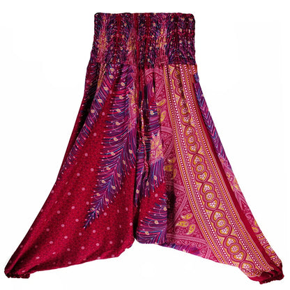 Bohemian Pants Women Pantalones Mujer Hippie High Waist Rayon Harem Baggy Boho Yoga Beach Wear Pour Femme Calca Feminina Printed