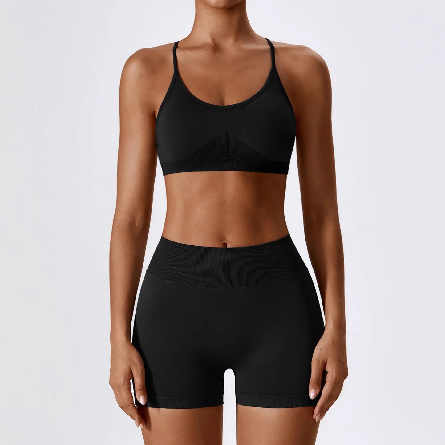 Conjunto de yoga deportivo sin costuras para mujer, 2 o 3 piezas, ropa deportiva para gimnasio, conjuntos de yoga para mujer, chándales, sujetador deportivo, leggings para gimnasio