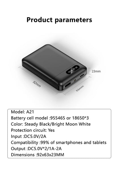 Banco de energía Xiaomi de 500000 mAh, 120 W, carga súper rápida, gran capacidad, batería externa portátil para iPhone, Huawei y Xiaomi.
