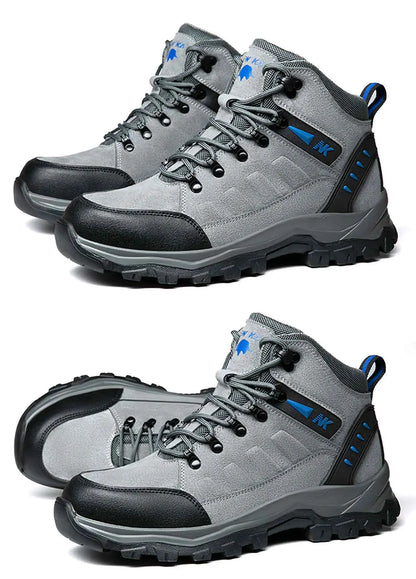 Los nuevos zapatos de protección laboral son anti-aplastamiento y anti-perforación, calzado cómodo y resistente para hombre, para otoño e invierno, ideal para la construcción.