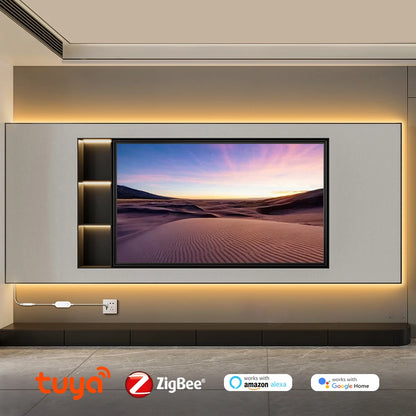 Tira LED COB inteligente ZigBee 3.0 Wifi Tuya de 5V con luz USB, cinta LED neón con regulador de intensidad, controlador LED compatible con Alexa, lámpara de armario, decoración