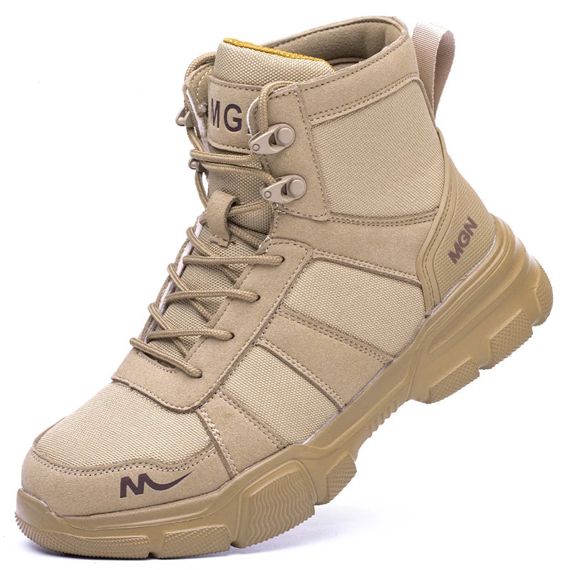 Botas de trabajo, zapatos de seguridad indestructibles, zapatos con punta de acero para hombre, zapatillas antipinchazos, zapatos de trabajo antideslizantes para mujer, botas tácticas para hombre