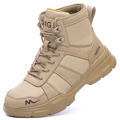 Botas de trabajo, zapatos de seguridad indestructibles, zapatos con punta de acero para hombre, zapatillas antipinchazos, zapatos de trabajo antideslizantes para mujer, botas tácticas para hombre