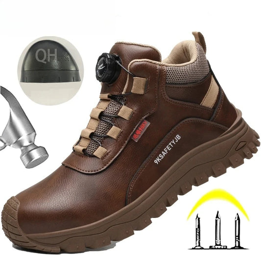 Zapatos de seguridad de 6 kV para hombre, modernos, con aislamiento, impermeables, antideslizantes, cómodos y transpirables.