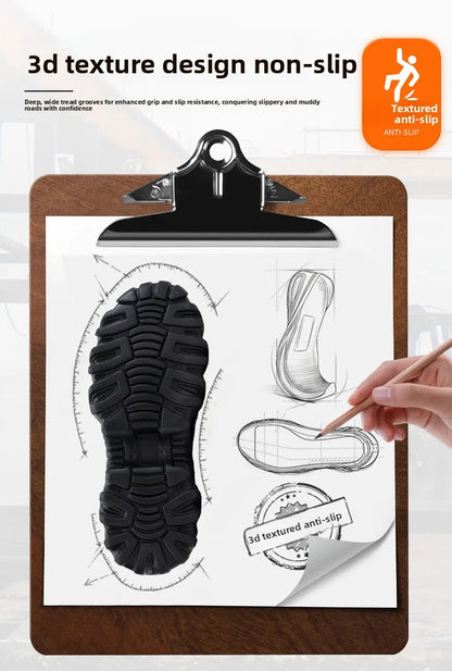 Zapatillas de seguridad con forro polar para hombre y mujer, botas de invierno con punta de acero, gruesas, cálidas, antiaplastamiento, para trabajo, tallas 36-46