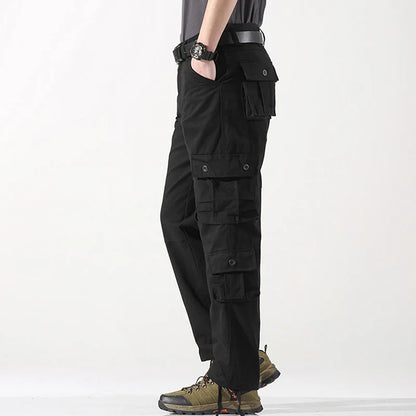 2025 Multiple pockets Tactical Cargo Pants Men Cotton Overalls Outdoor Work Trousers Big Size Hombre Clothing Camo Hiking Pants