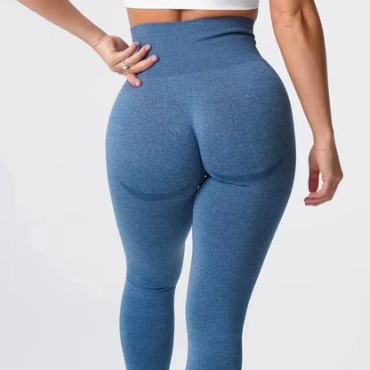 Nuevas mallas deportivas sin costuras con estampado moteado de contorno para mujer, suaves, para entrenamiento, fitness, yoga, cintura alta, ropa de gimnasio.