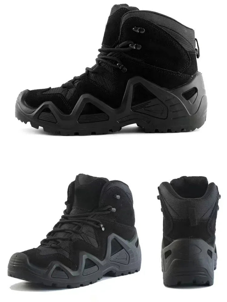 Botas tácticas de combate para hombre, impermeables, para senderismo, trabajo y escalada. Botas tácticas militares de intervención y seguridad.