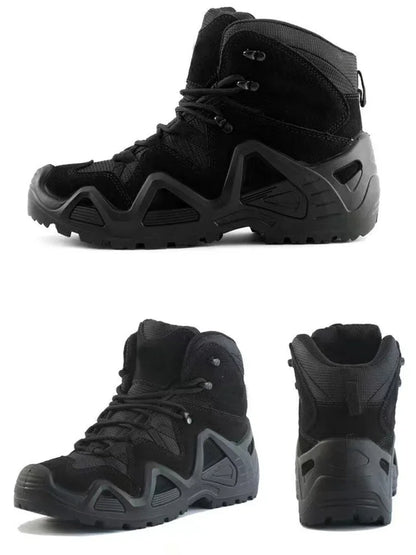 Botas tácticas de combate para hombre, impermeables, para senderismo, trabajo y escalada. Botas tácticas militares de intervención y seguridad.