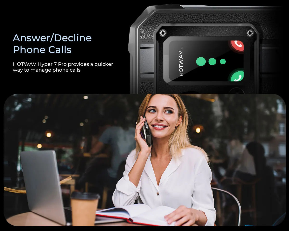 Teléfono móvil resistente HOTWAV Hyper 7 Pro 5G con cámara de 200 MP, Android 14, pantalla FHD+ de 6,6" a 120 Hz, 36 GB (16+20) de almacenamiento interno, 256 GB de almacenamiento externo, batería de 10800 mAh y carga rápida de 33 W.