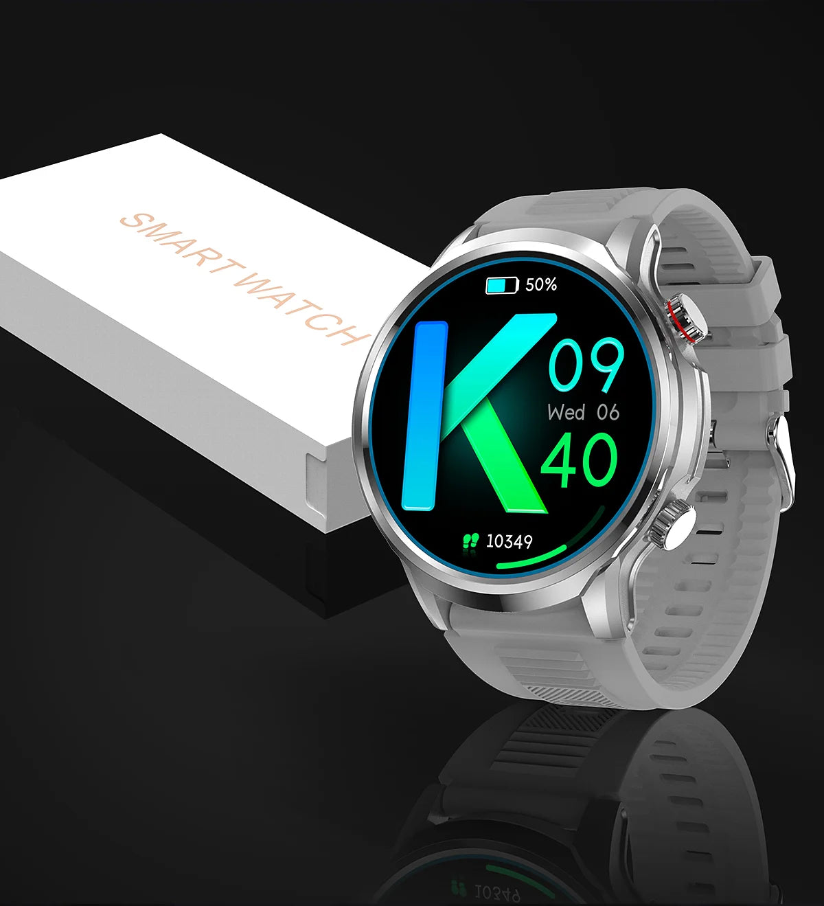 Reloj inteligente LIGE de 1,95 pulgadas con pantalla grande Ultra HD para hombre, llamadas Bluetooth, batería de 500 mAh, para deportes al aire libre y fitness, compatible con Android e iOS.