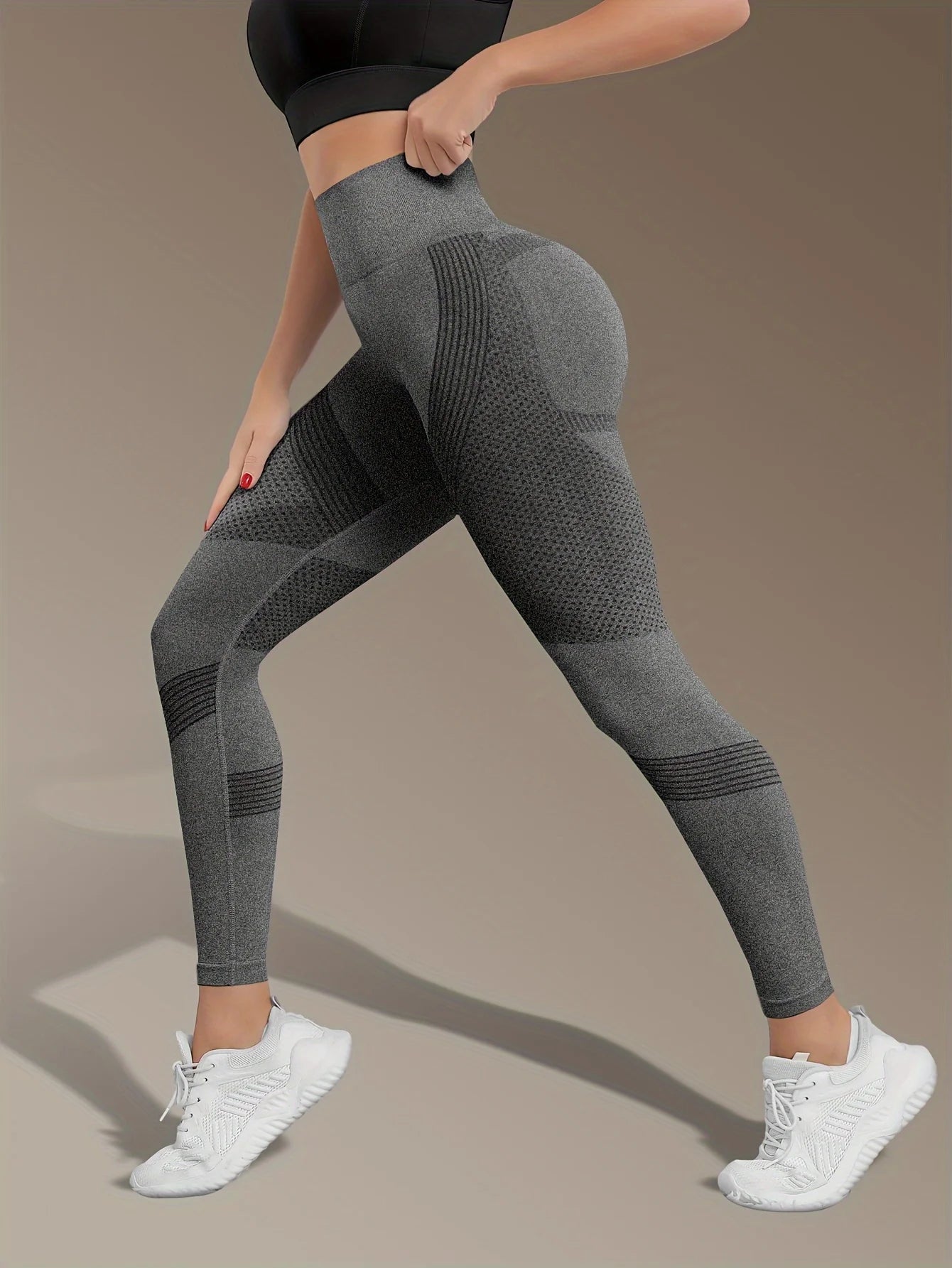 Women's High Waist Seamless Yoga Pants - Quick-Drying、Elastic Sports Pants，Suitable for fitness and training