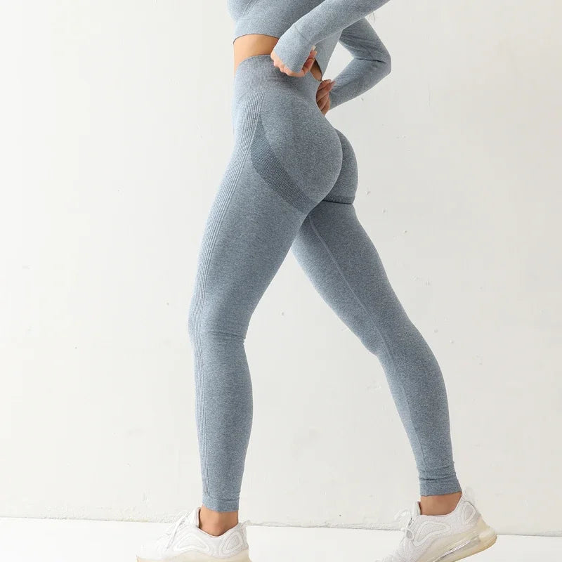 Mallas sin costuras para mujer, leggings push up para entrenamiento, pantalones de yoga, cintura alta elástica, ropa deportiva para gimnasio, ropa deportiva para ciclismo, pantalones deportivos.