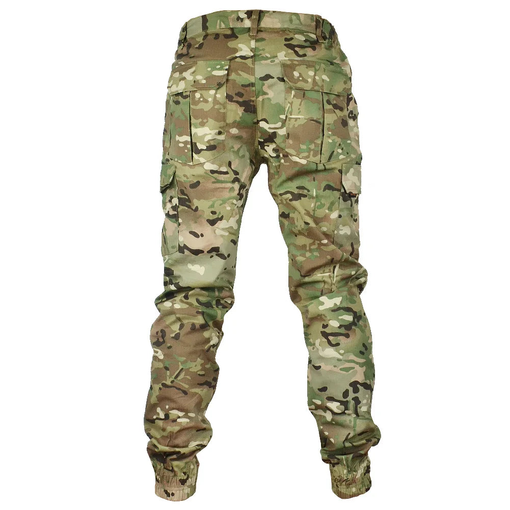 Pantalones de chándal tácticos Mege con camuflaje para exteriores, pantalones cargo antidesgarro, ropa de trabajo, pantalones de senderismo, ropa de calle para hombre