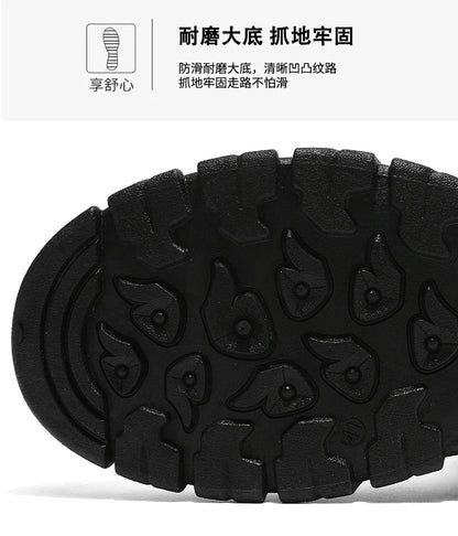 Nuevas botas de invierno para hombre, cálidas y afelpadas, hasta media pantorrilla, para exteriores, antideslizantes, impermeables, para nieve, zapatos de algodón a la moda para hombre.