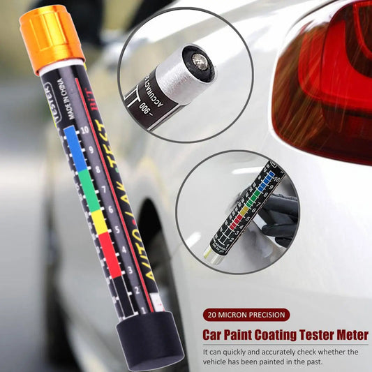 Medidor de espesor de pintura para coche, 1 unidad, para comprobar la pintura de coches, con escala de punta magnética.