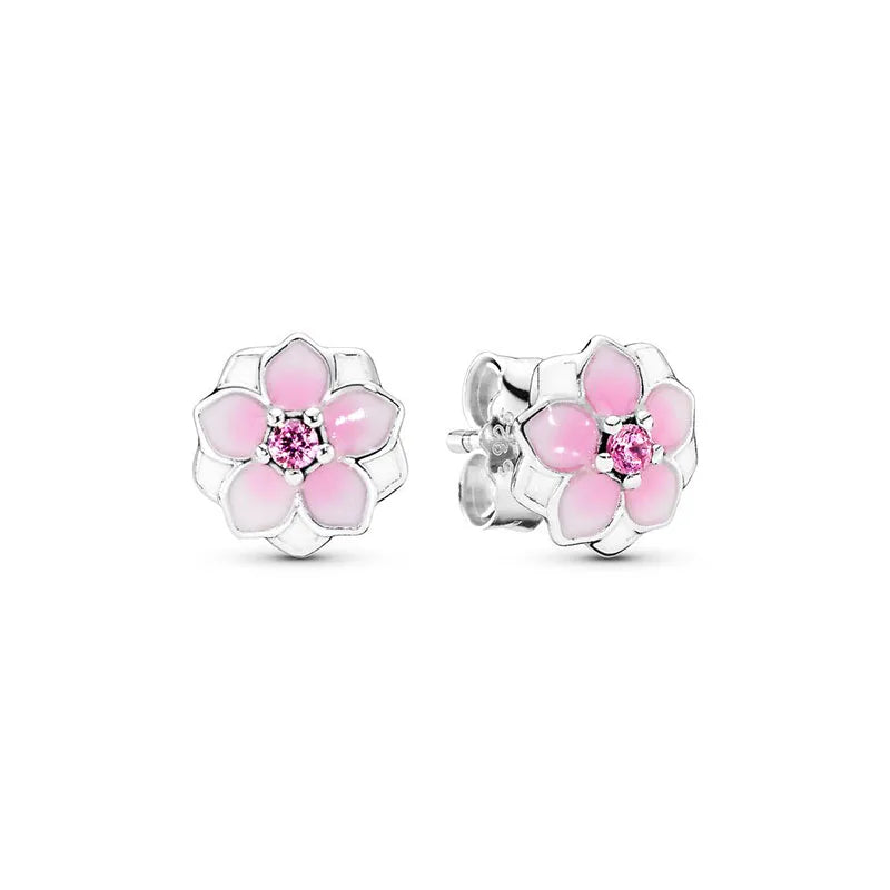 Pendientes de plata 925 con forma de corazón infinito y lazo brillante, originales, para mujer, regalo, joyería fina, 2025