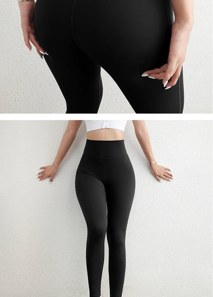 Leggings deportivas de cintura alta para niñas, de diseño clásico, material elástico de alta calidad y gran resistencia, ideales para yoga y otras actividades.  ¡Gran éxito de ventas!