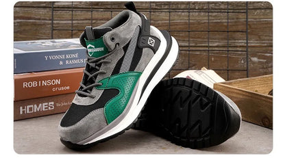 Nuevo calzado de seguridad para hombre, de cuatro estaciones, con puntera de acero antiaplastamiento y antiperforación, suela blanda antideslizante, para trabajo.