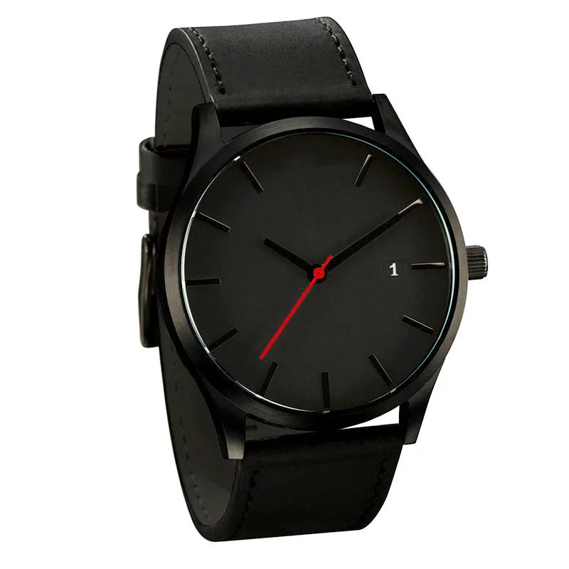 Reloj Masculino para hombre, relojes deportivos a la moda, reloj de pulsera de cuarzo con correa de cuero y calendario para hombre, relojes para hombre