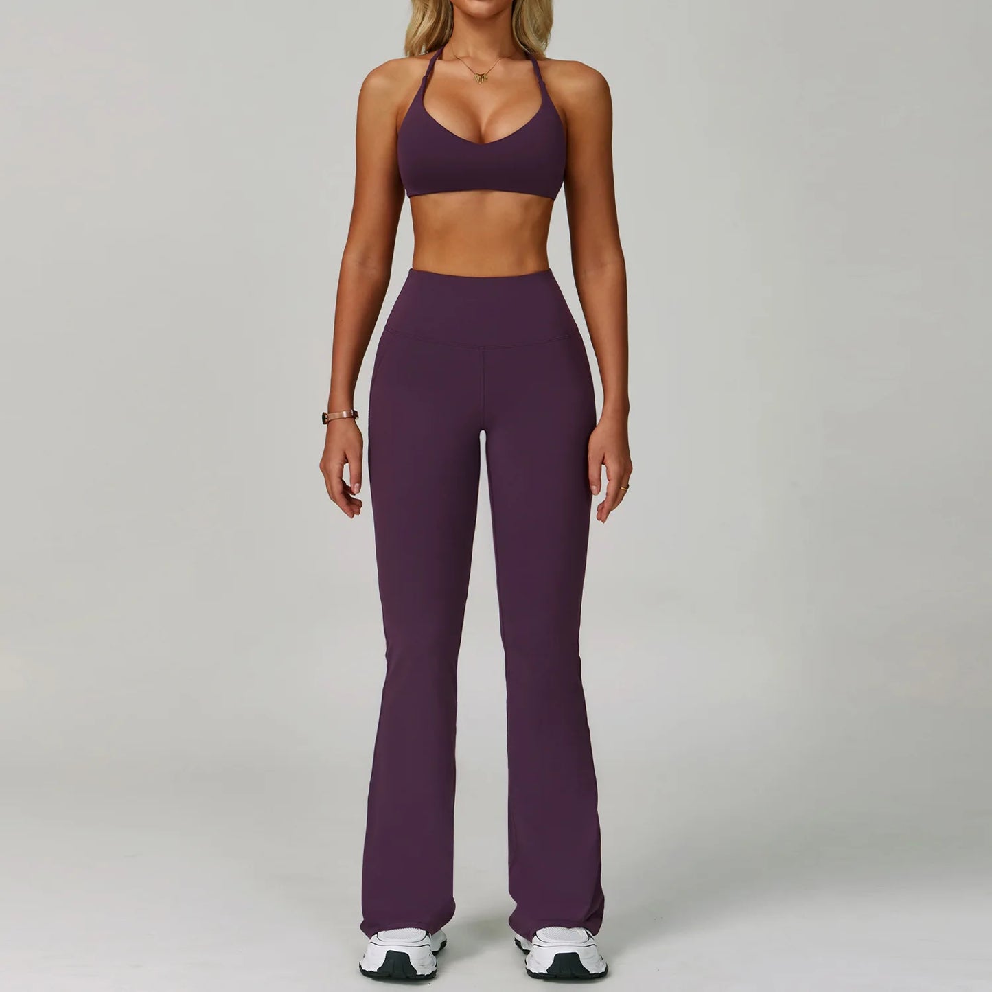 2 Piece Set Women's Tracksuit Fitness Clothes Yoga Sets Sportswear Workout Bra High Waist Leggings Set Gym Clothing Sports Suits
