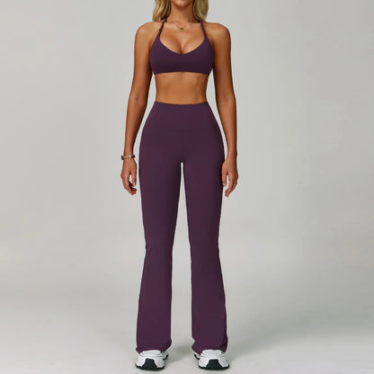 2 Piece Set Women's Tracksuit Fitness Clothes Yoga Sets Sportswear Workout Bra High Waist Leggings Set Gym Clothing Sports Suits