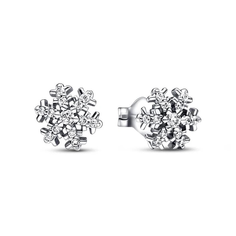 Pendientes de plata 925 con forma de corazón infinito y lazo brillante, originales, para mujer, regalo, joyería fina, 2025