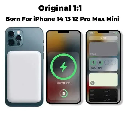 Banco de energía magnético portátil Xiaomi de 500000 mAh con cargador rápido inalámbrico de 25 W, gran capacidad, compatible con Magsafe para iPhone y Huawei.